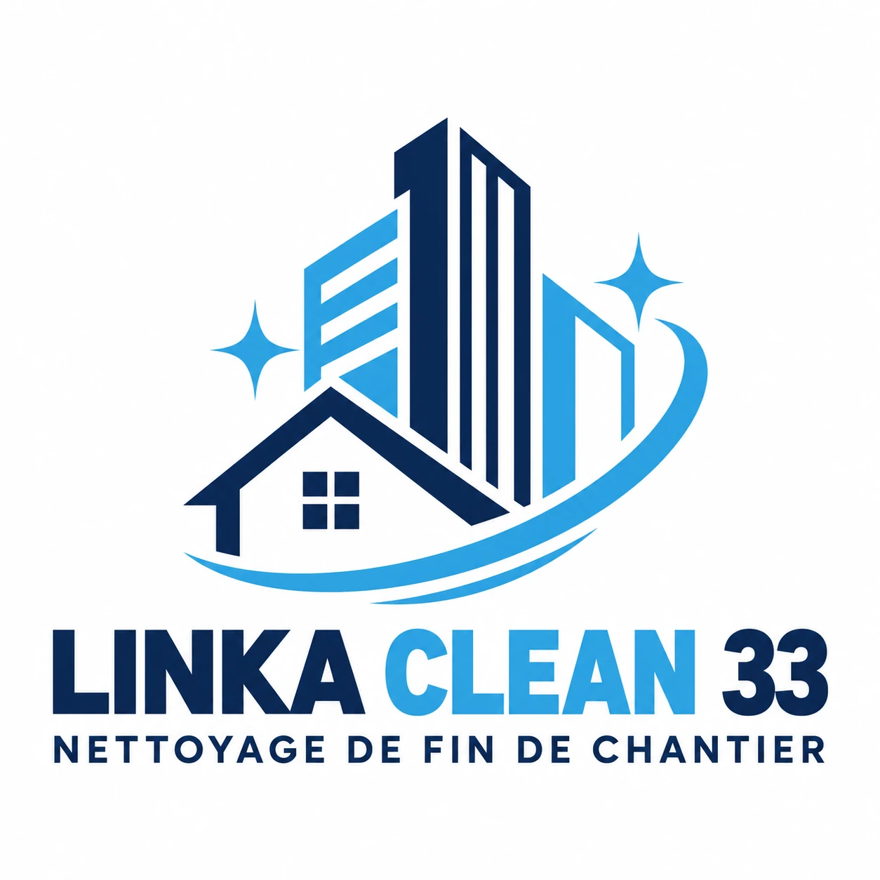 Symbole des bâtiments du logo LINKA CLEAN 33